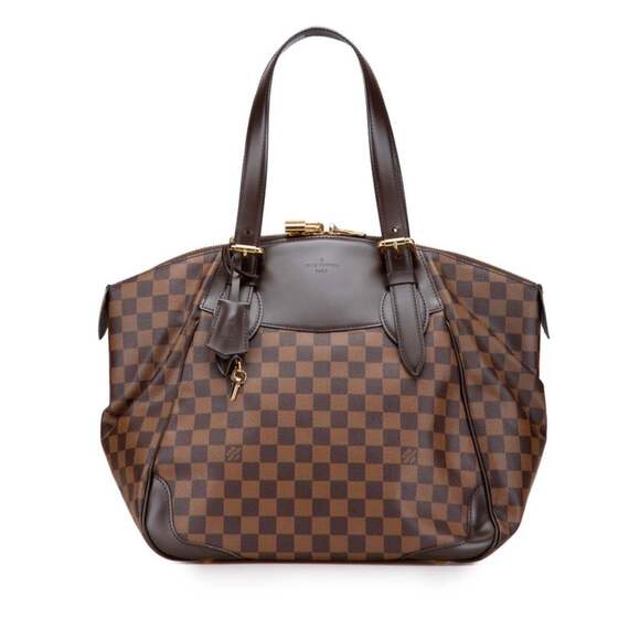 LOUIS VUITTON Brown Damier Leather Shoulder Bag